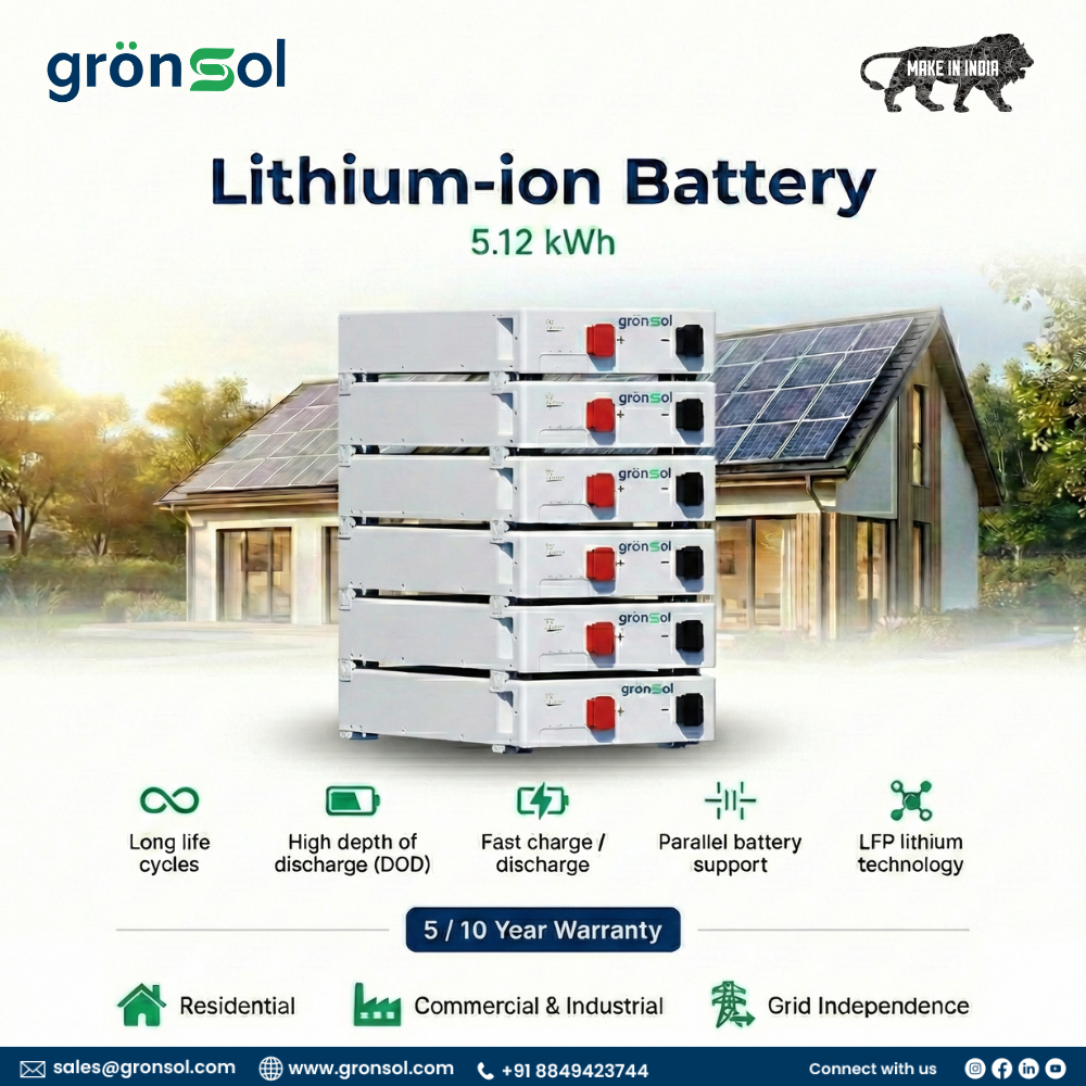 Li- Ion Battery (LV) 5.12Kwh- Rack & Wall Mounted 2 Li- Ion Battery (LV) 5.12Kwh- Rack & Wall Mounted - Image 2
